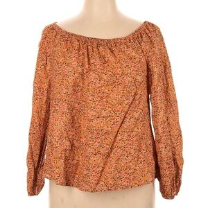 a.n.a A New Approach Boho Floral Cottagecore Long Sleeve Blouse Women’s Size XS